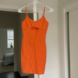 Our Late BD Dakota Dress in Tangerine